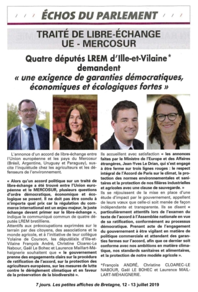 Ouest France avril 2019